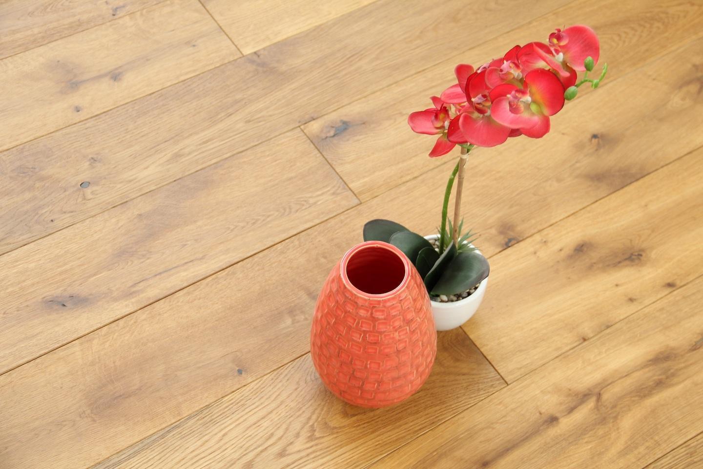 Tradition Select Engineered Oak Flooring, Smoked, Brushed, Natural Oiled, 190x20x1900mm Image