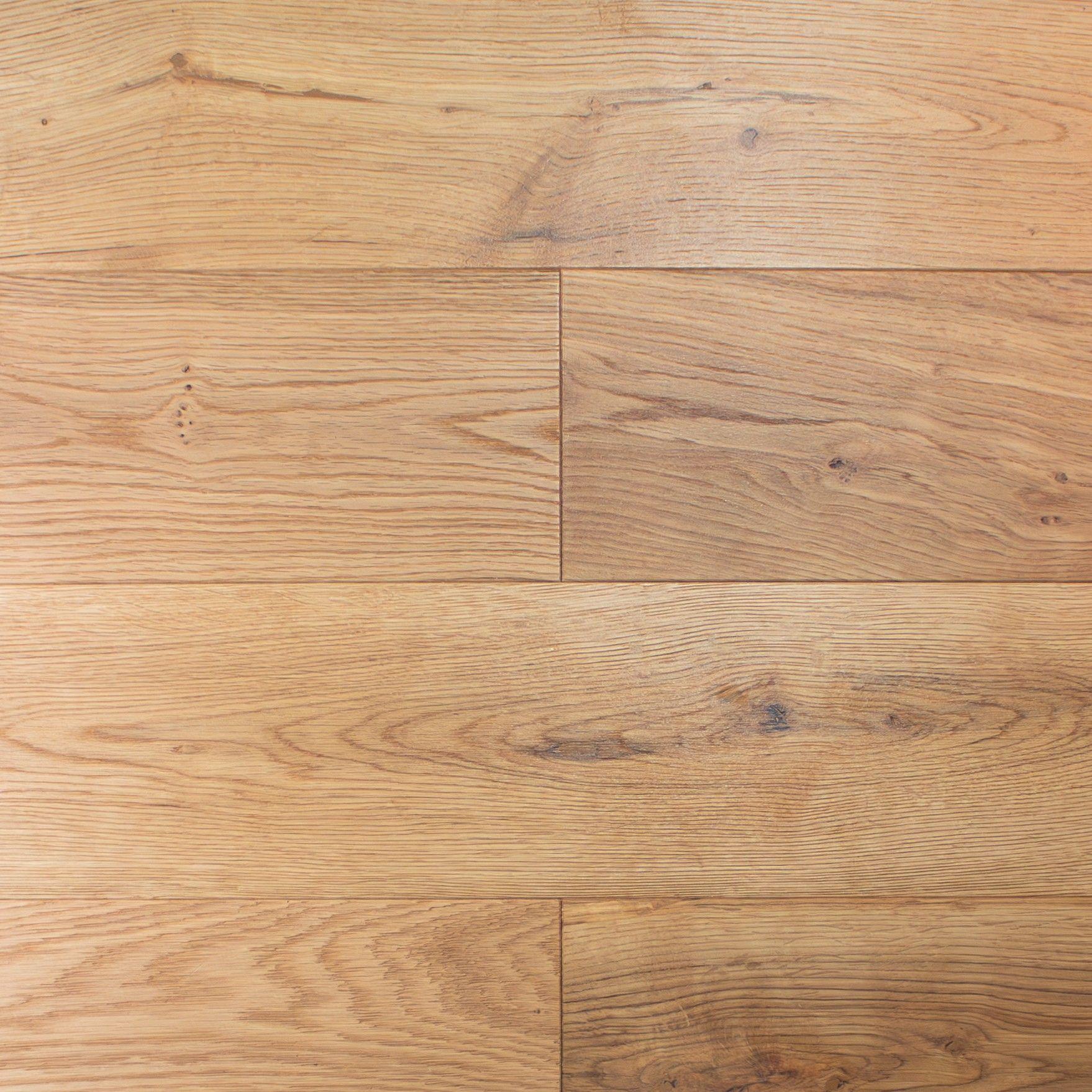 Evergreen Galloway Natural Oak Solid Flooring, Brushed & UV Oiled, 150x18xRLmm Image