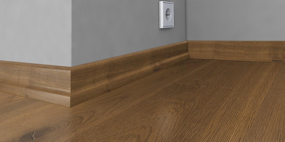 Kahrs Skirtings Skirting Oak Smoke, Matt Lacquered Image