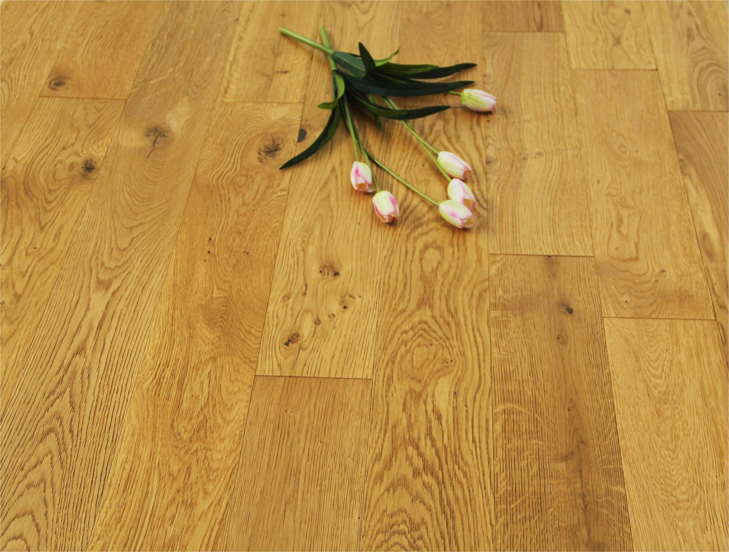 Tradition Select Engineered Oak Flooring, Smoked, Brushed, Natural Oiled, 130x18x1500mm Image