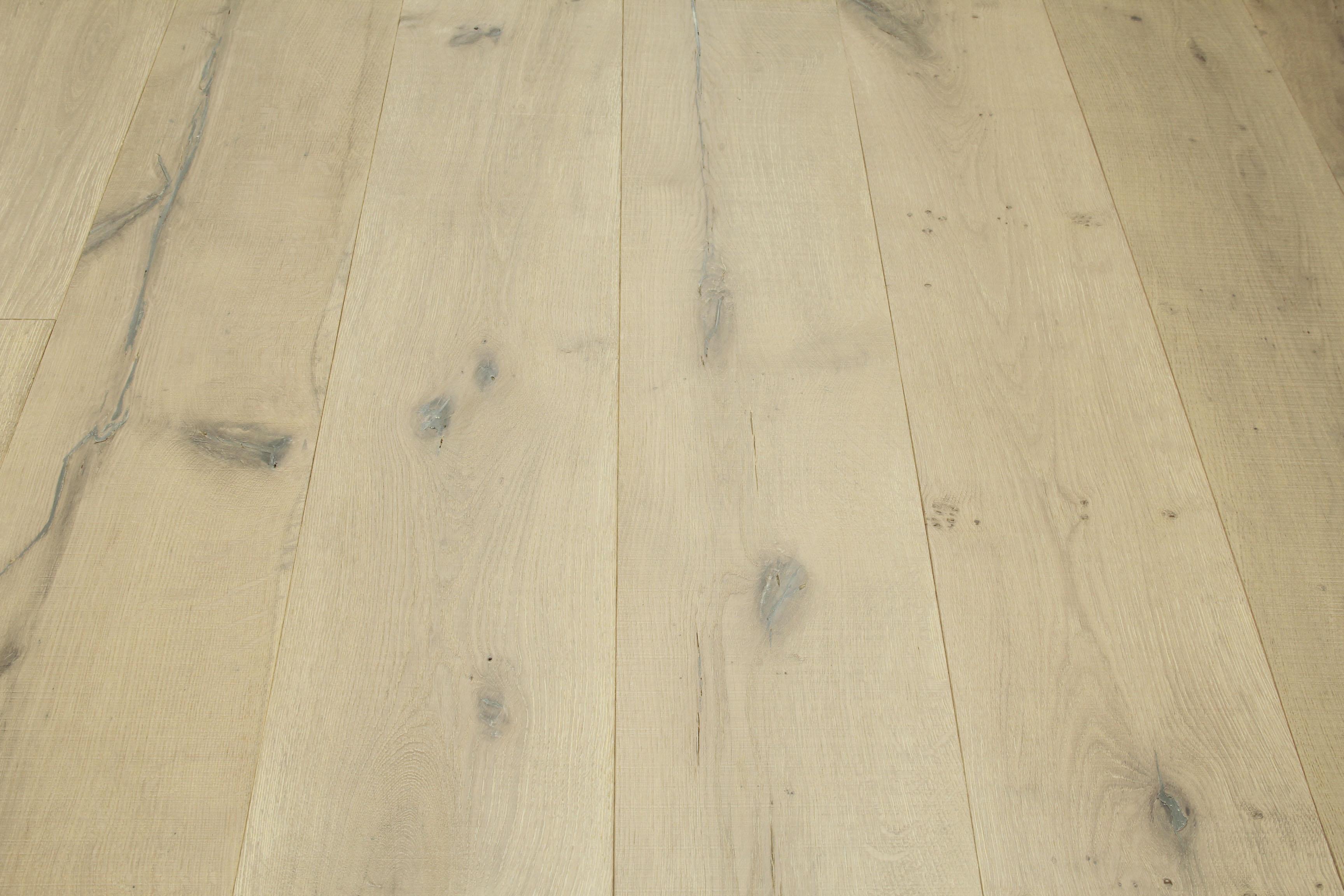 Tradition Select Engineered Oak Flooring, Brushed, Distressed Saw Marks, Cream Colour Oiled, 240x15x1860mm Image