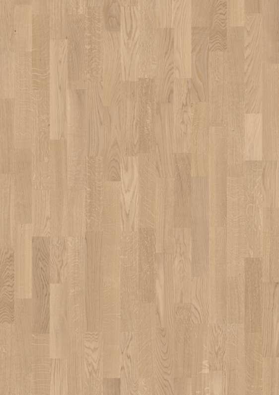 Boen White Oak 3-Strip 14 mm Wood Flooring, Brushed, Live Natural, 14x215x2200 mm Image