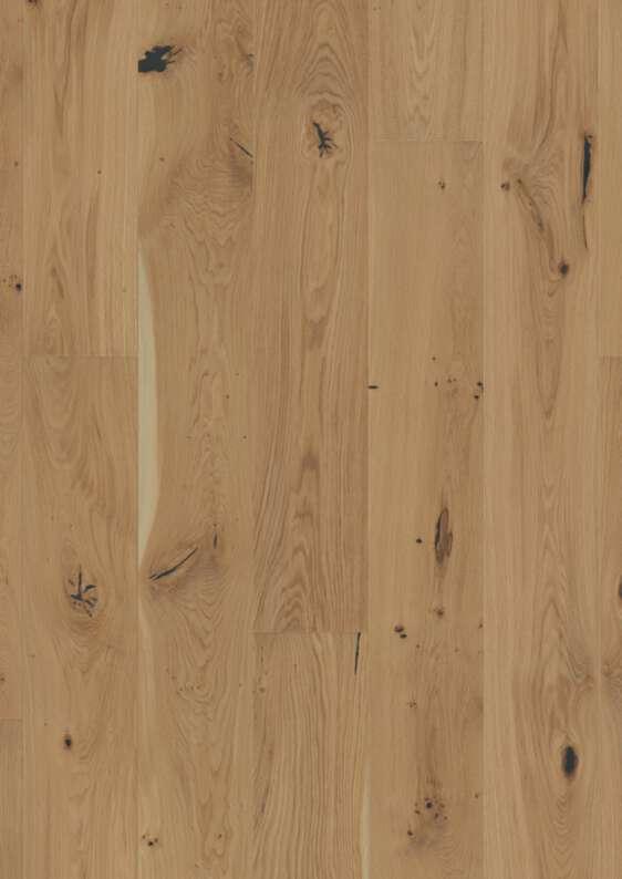 Boen Senses Oak Plank Castle Wood Flooring, Deep Brushed, Handcrafted, Live Natural, 14x209x2200 mm Image