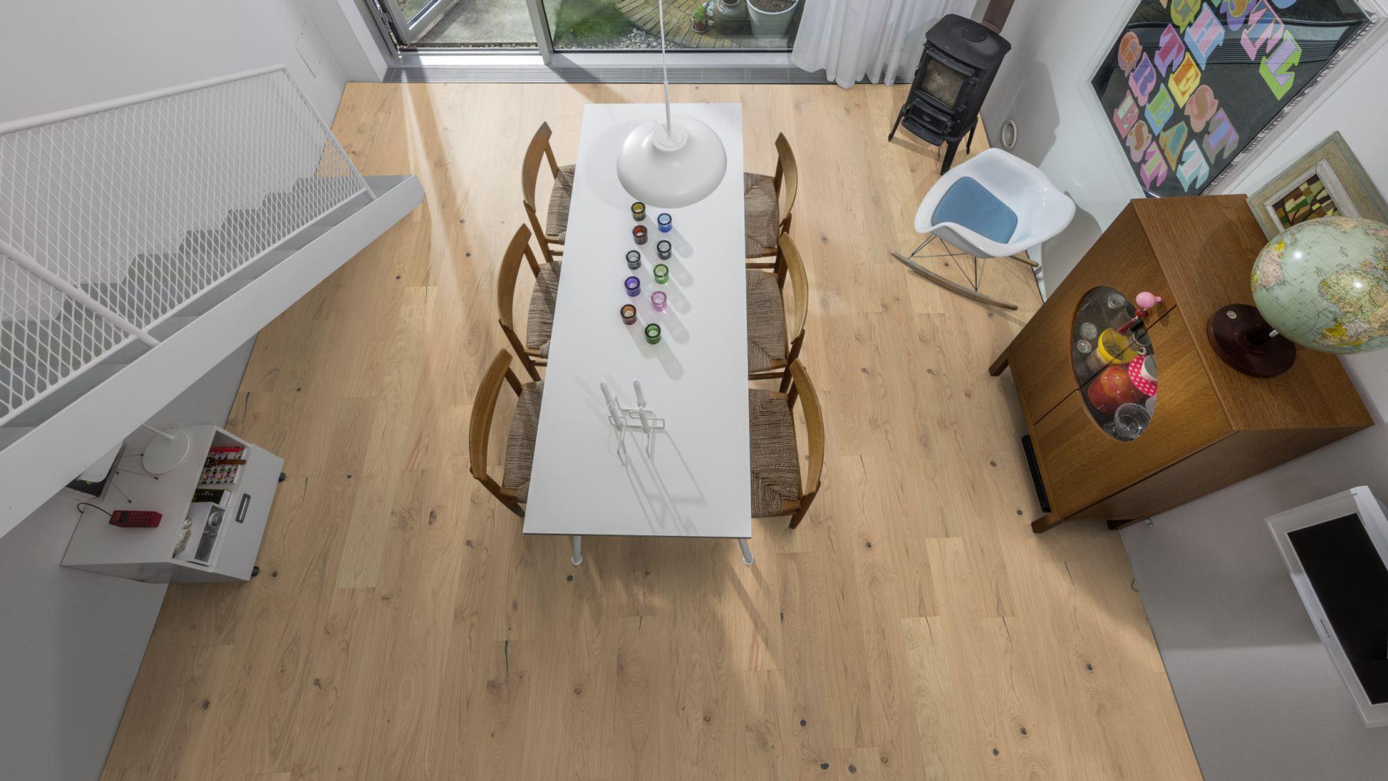 Kahrs Beyond Retro Oak Urban Brown Plank Engineered Flooring, Brushed & Ultra Matt Lacquered, 187x15x2420mm Image