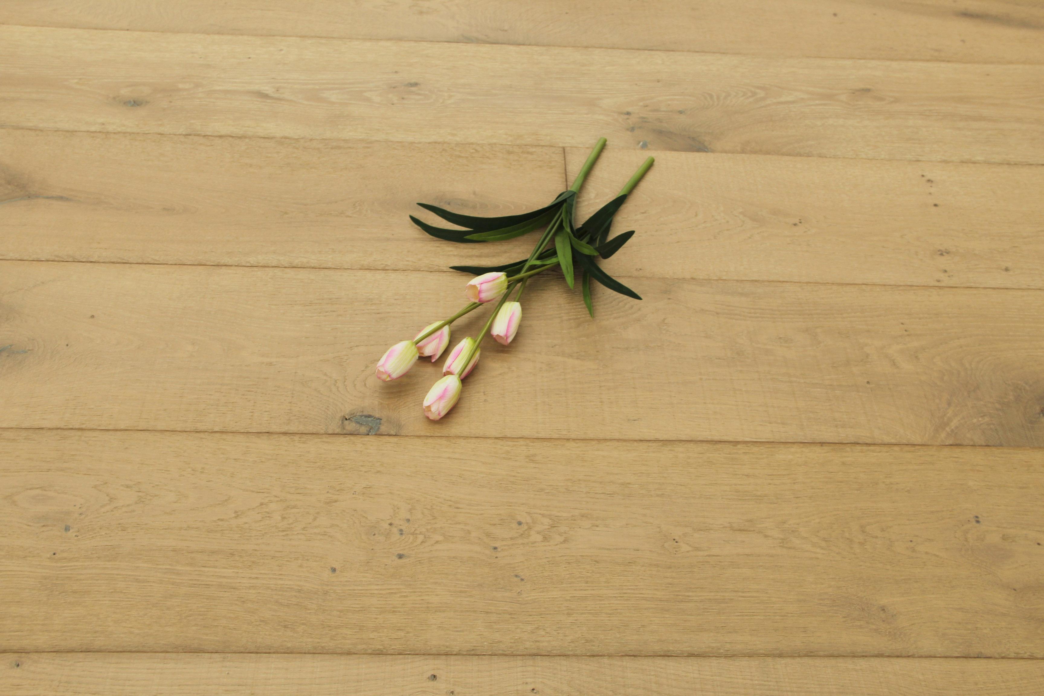 Tradition Select Engineered Oak Flooring, Brushed, Distressed Saw Marks, Light Grey Oiled, 240x15x1900mm Image