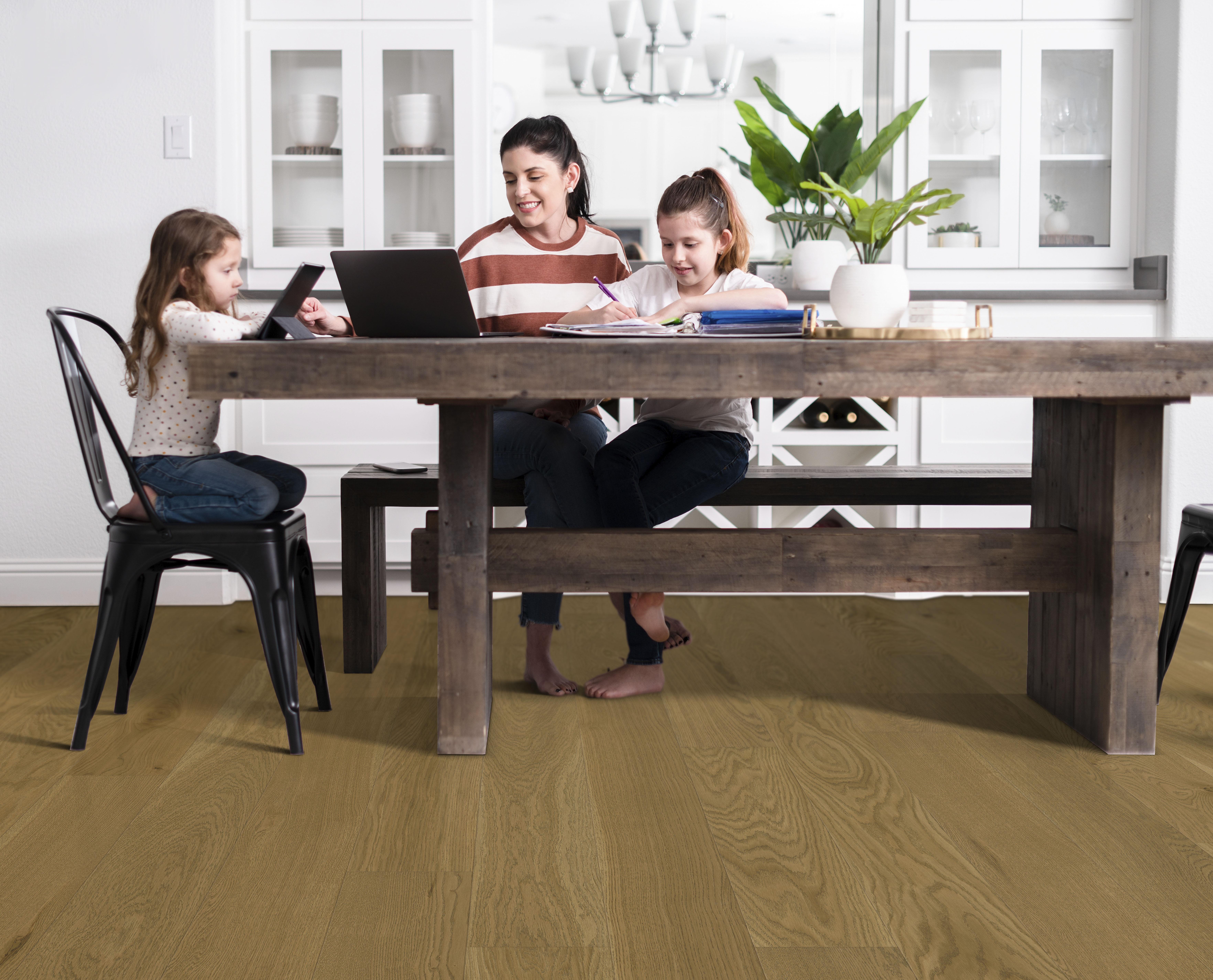 Kahrs Canvas Wide Oak Latte Wide Matt Engineered Flooring, Brushed & Matt Lacquered, 187x13x1860mm Image