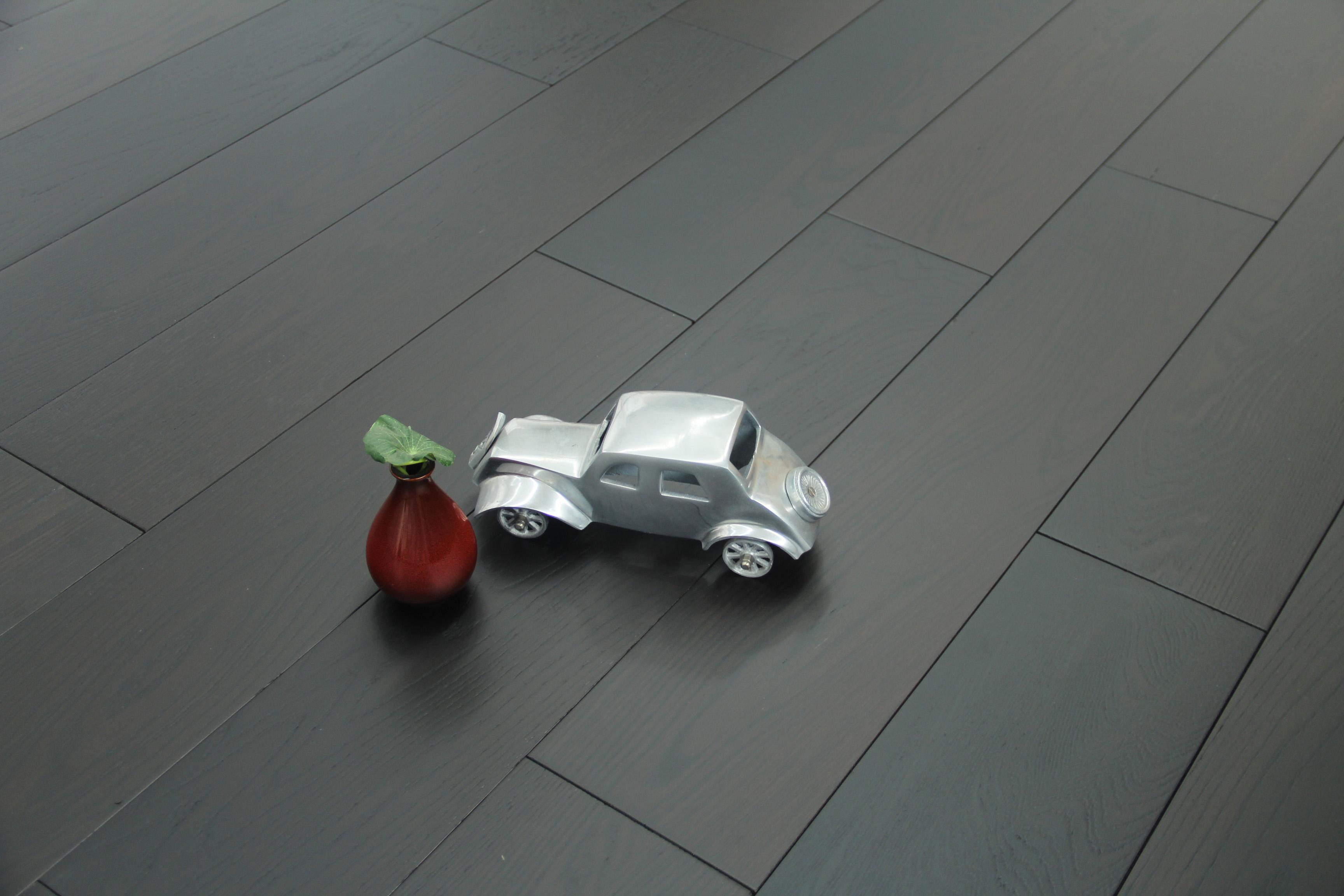 Tradition Select Engineered Oak Flooring, Carbonized, Lacquered, 180x20x1840mm Image