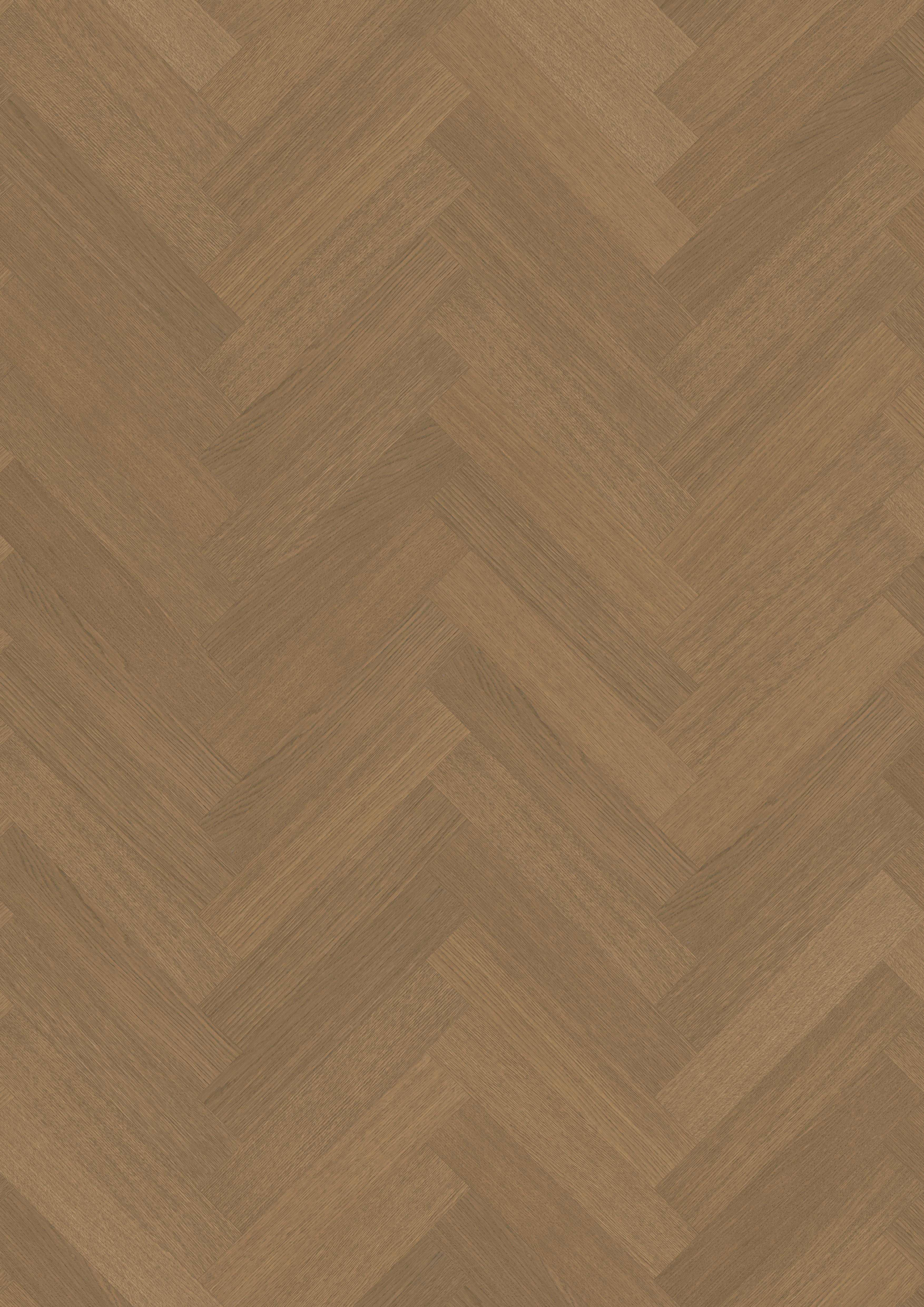Kahrs Life Authentic Herringbone Oak Sage Engineered Flooring, Brushed & Ultra Matt Lacquered, 121x10x593mm Image