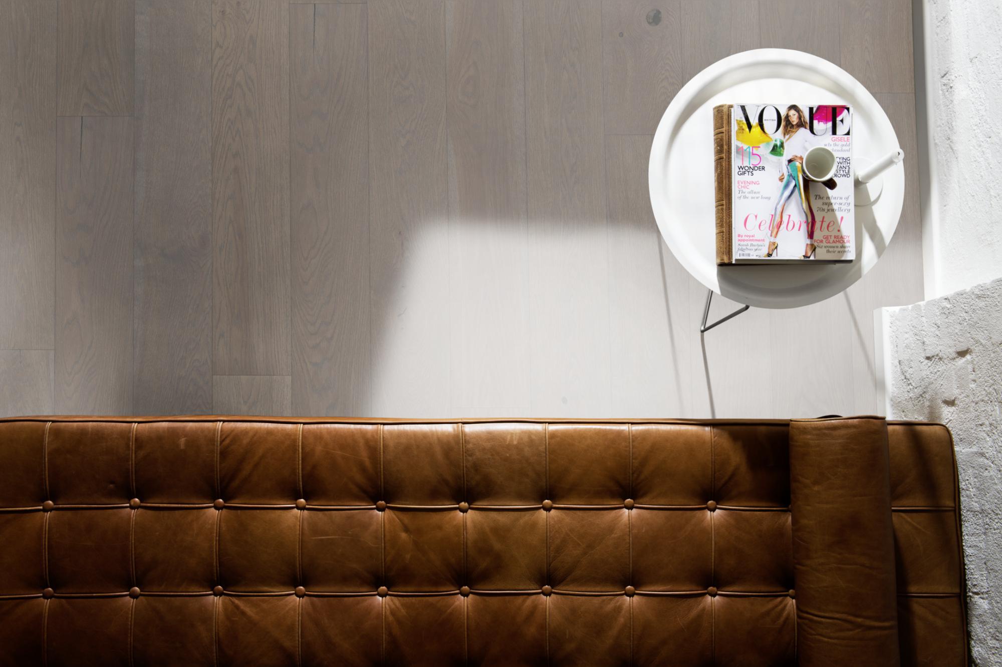 Kahrs Beyond Retro Oak Pearl Grey Plank Engineered Flooring, Brushed & Ultra Matt Lacquered, 187x15x2000mm Image