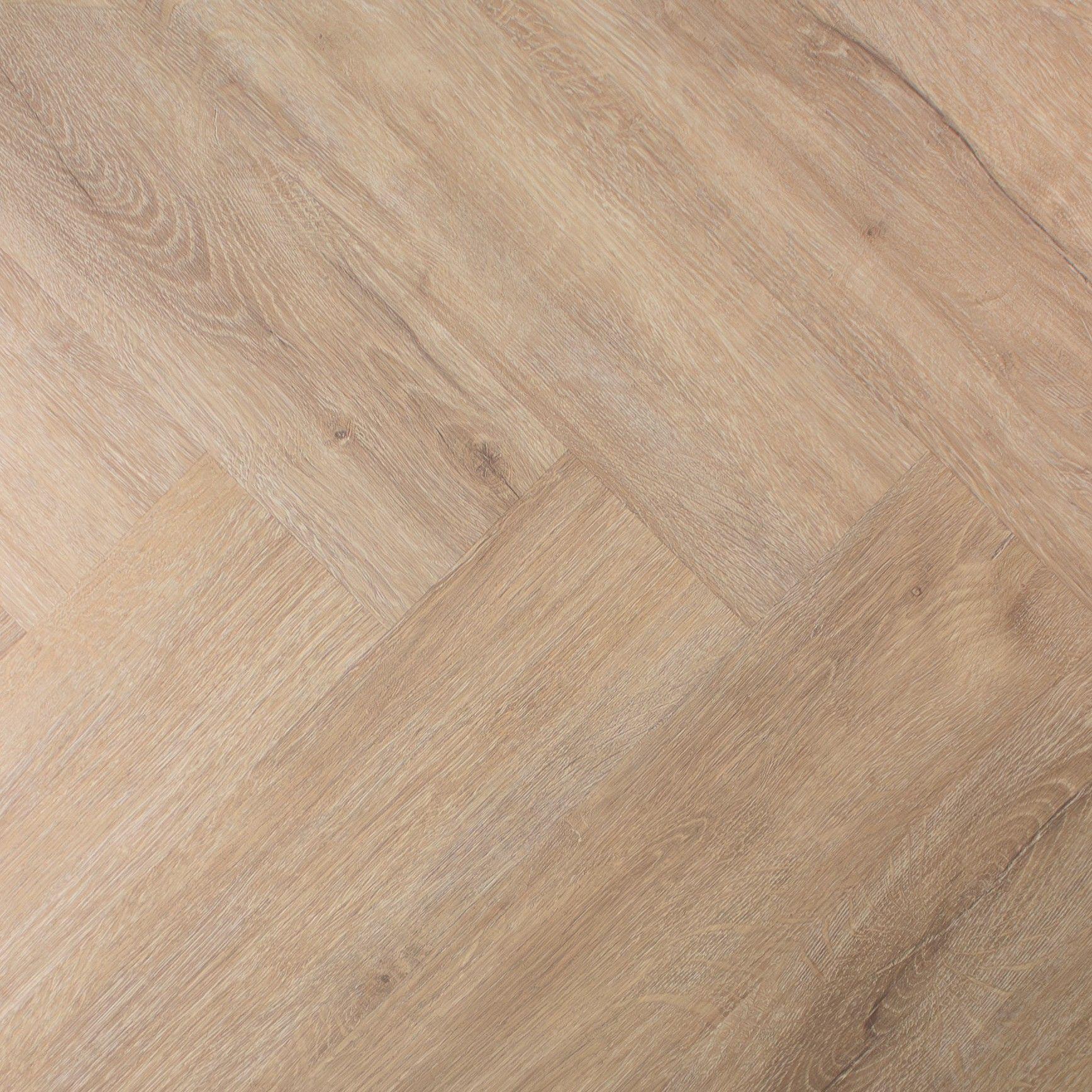 Evergreen Aqua Charred Grey SPC Vinyl Flooring, Herringbone, 122x5x610mm Image