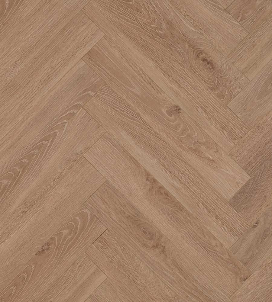 Berry Alloc Chateau Herringbone - A B Sold Seperate Bloom Light Brown - Box B Laminate Flooring, 8mm Image
