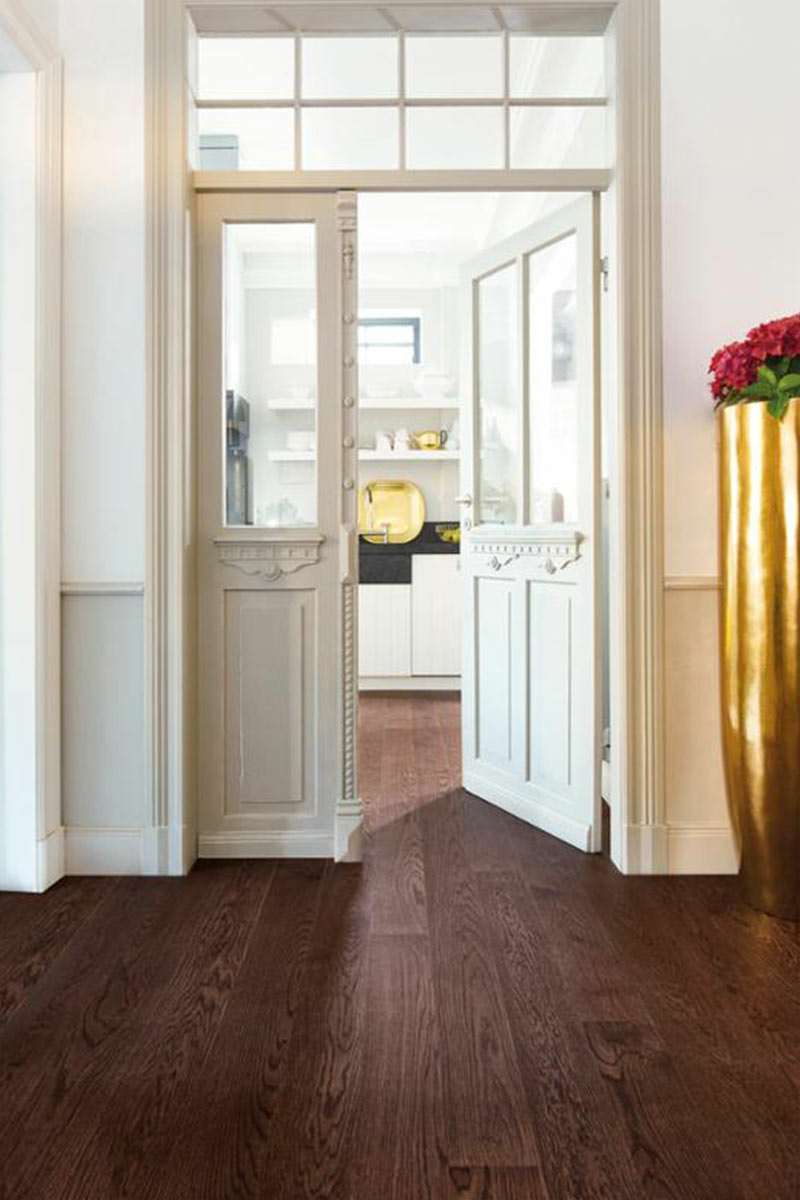 Boen Oak Oregon Engineered Flooring, Coloured Stained, Matt Lacquered, 138x3.5x14mm Image