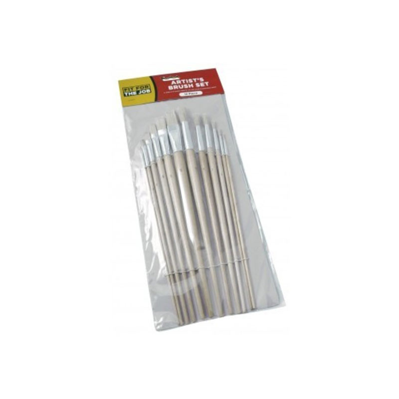 FFJ Artists Brush Set, Plain, 12pcs Image