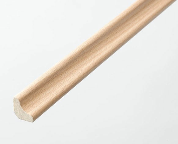 HDF Enhanced Beech Scotia Beading For Laminate Floors, 18x18mm, 2.4m Image