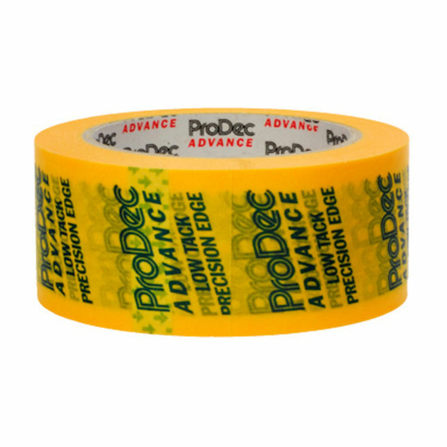 Low Tack Precision Masking Tape, Yellow, 48mm, 50m Image