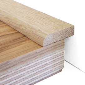 Traditions Solid Oak Flat Threshold, Unfinished, 23x5 mm, 2.7 m Image