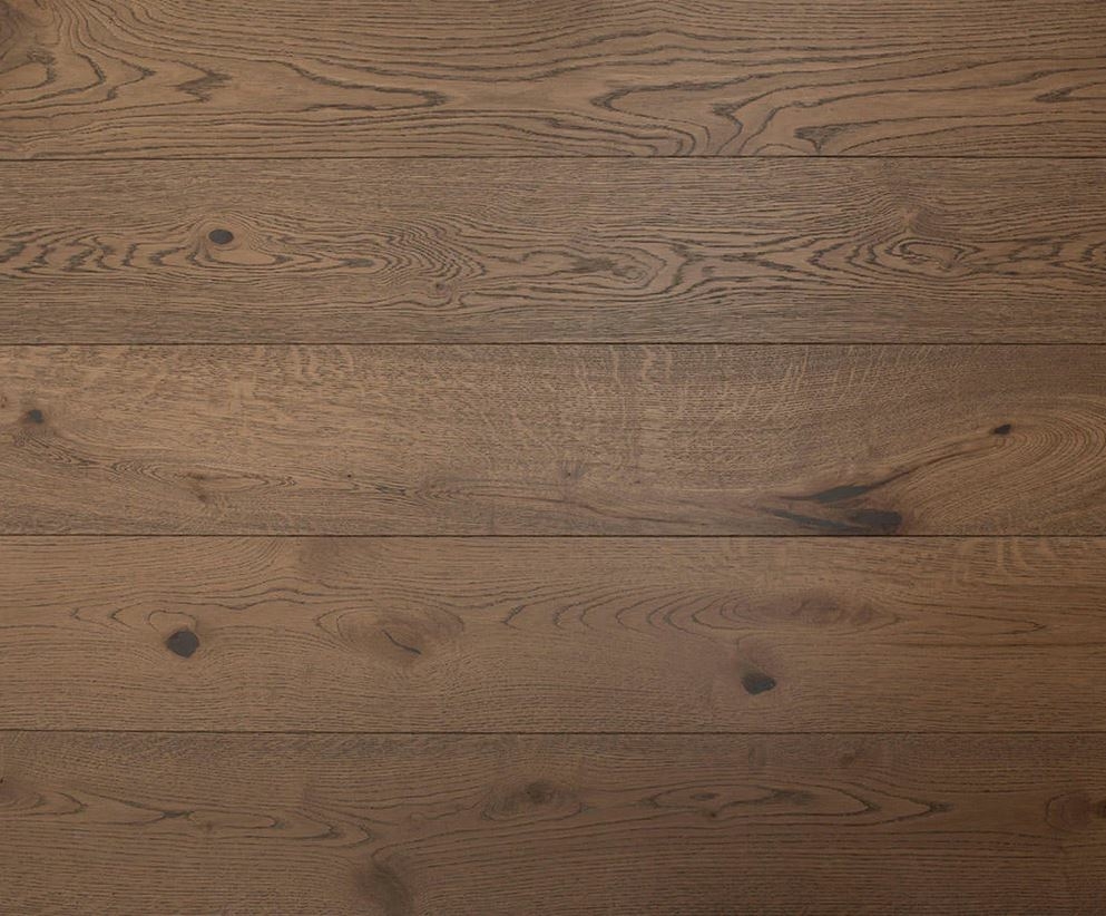 Obsidra Engineered Oak Flooring, Rustic, Coffee, Brushed, UV Lacquered, 190x14x1900mm Image