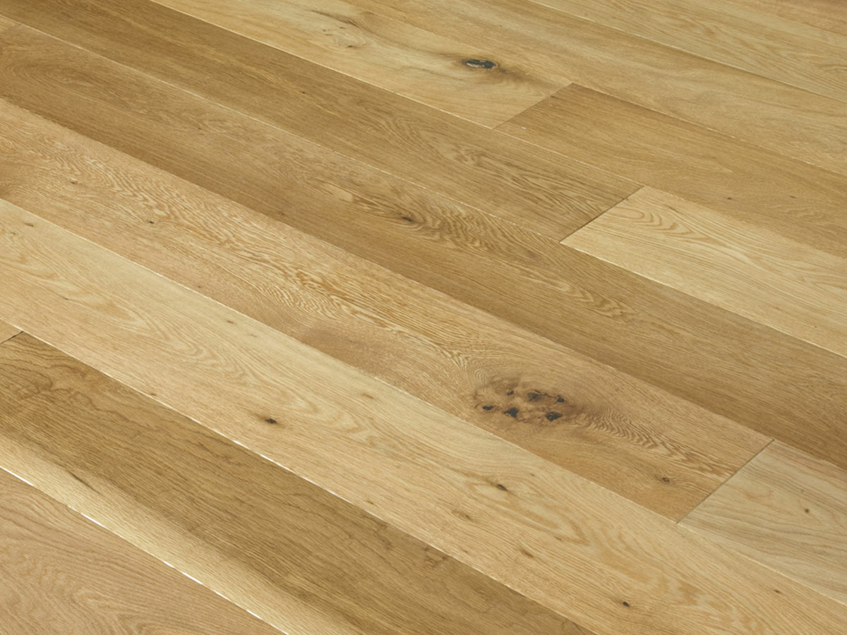 Xylo Engineered Oak Flooring, Rustic, UV Gloss Lacquered, 190x4x20mm Image