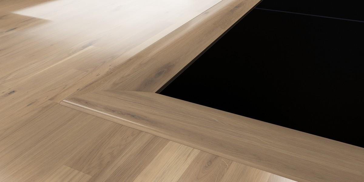 Kahrs Mouldings Cover Strip Oak White, Matt Lacquered Image