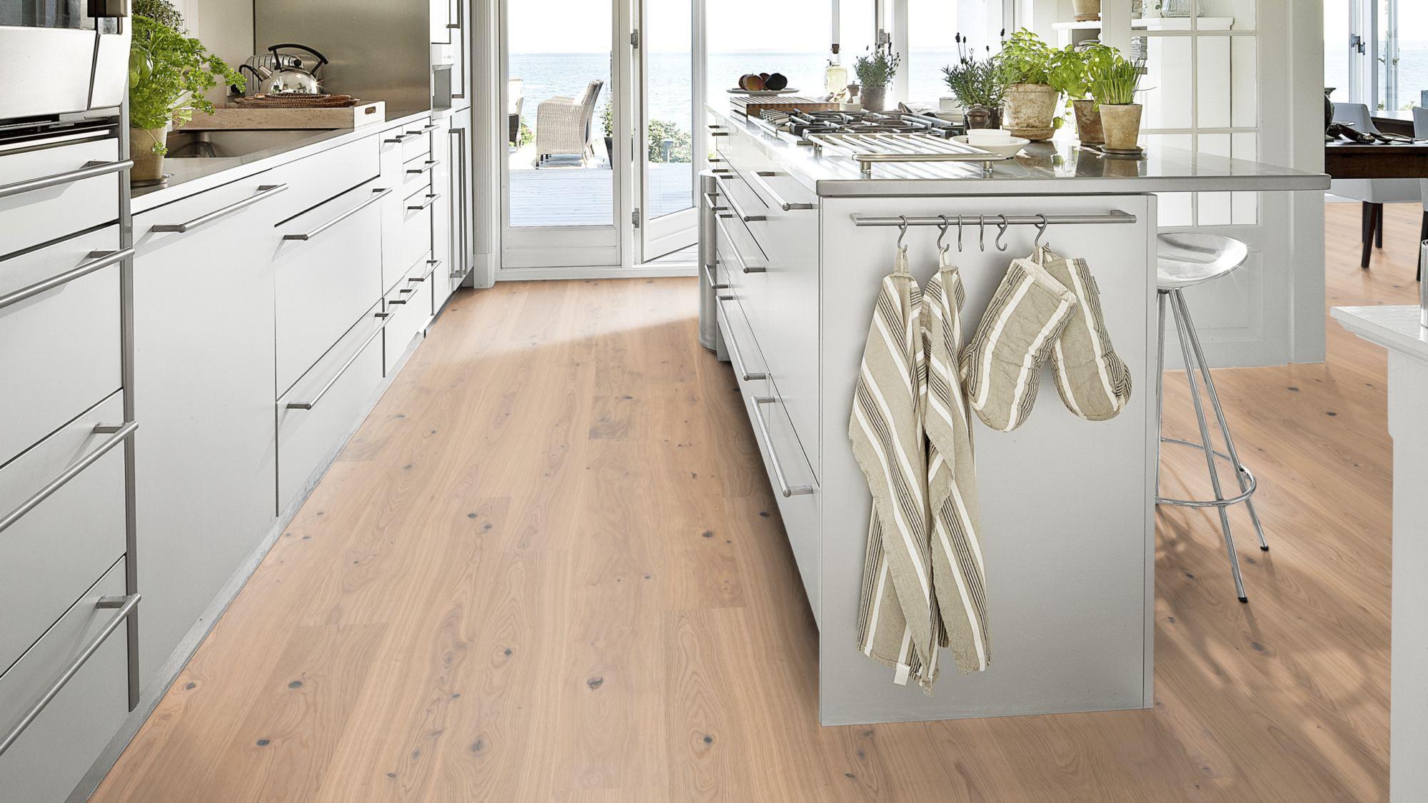 Kahrs Life Authentic Plank Oak Tahini Plank Engineered Flooring, Brushed & Oiled, 193x10x1980mm Image
