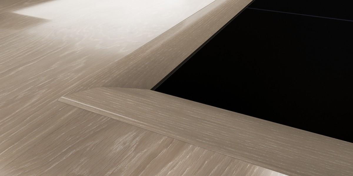 Kahrs Mouldings Cover Strip Oak Nouveau Gray, Matt Lacquered Image