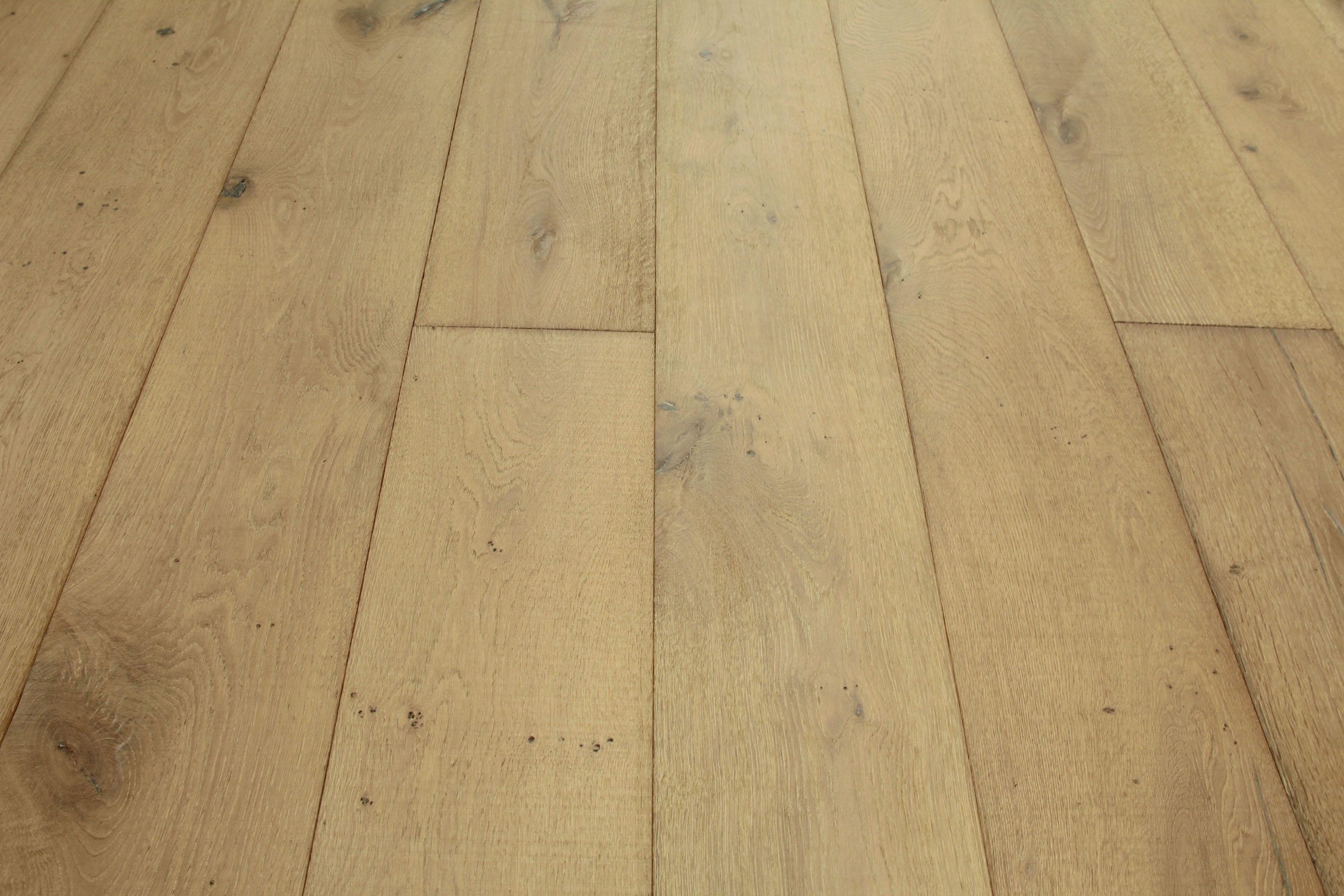 Tradition Select Engineered Oak Flooring, Brushed, Distressed Saw Marks, Light Grey Oiled, 240x15x1900mm Image