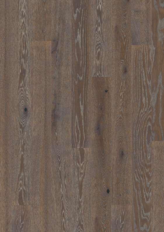 Boen Graphite Oak Plank 138 Wood Flooring, Brushed, Live Natural, 14x138x2200 mm Image