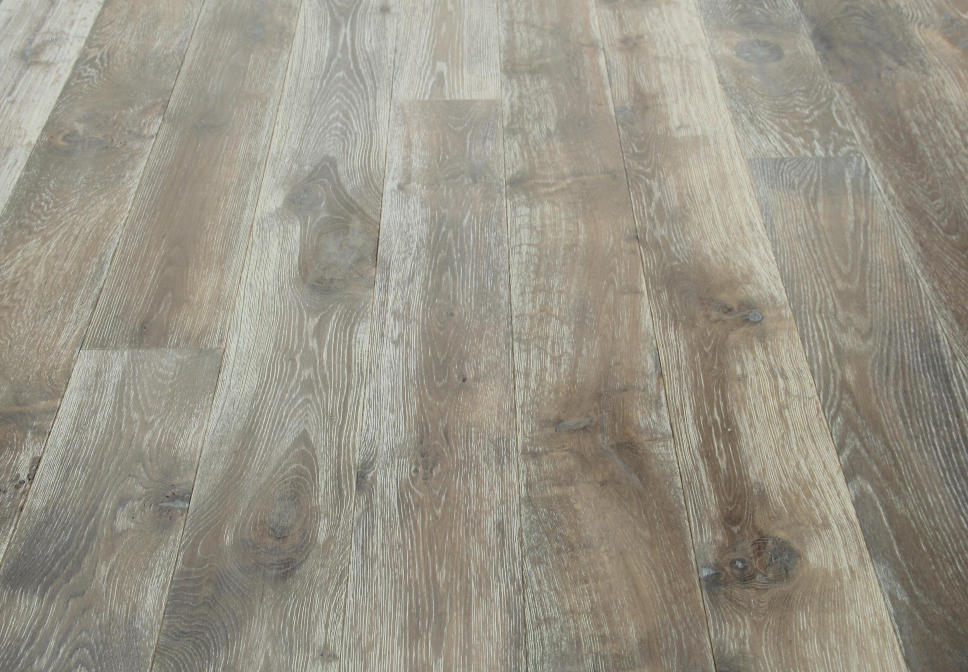 Tradition Select Engineered Oak Flooring, Smoked Brushed White Oiled, 190x20x1900mm Image