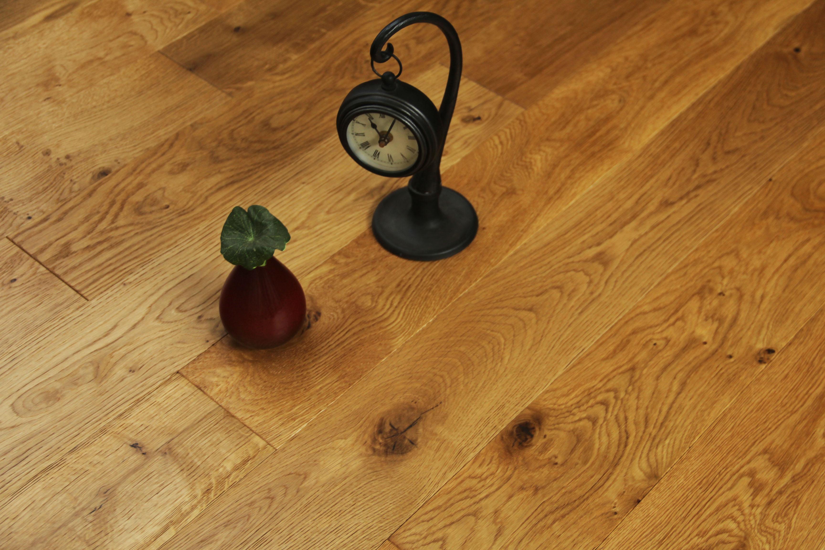 Tradition Select Engineered Oak Flooring, Smoked, Brushed, Natural Oiled, 130x18x1500mm Image