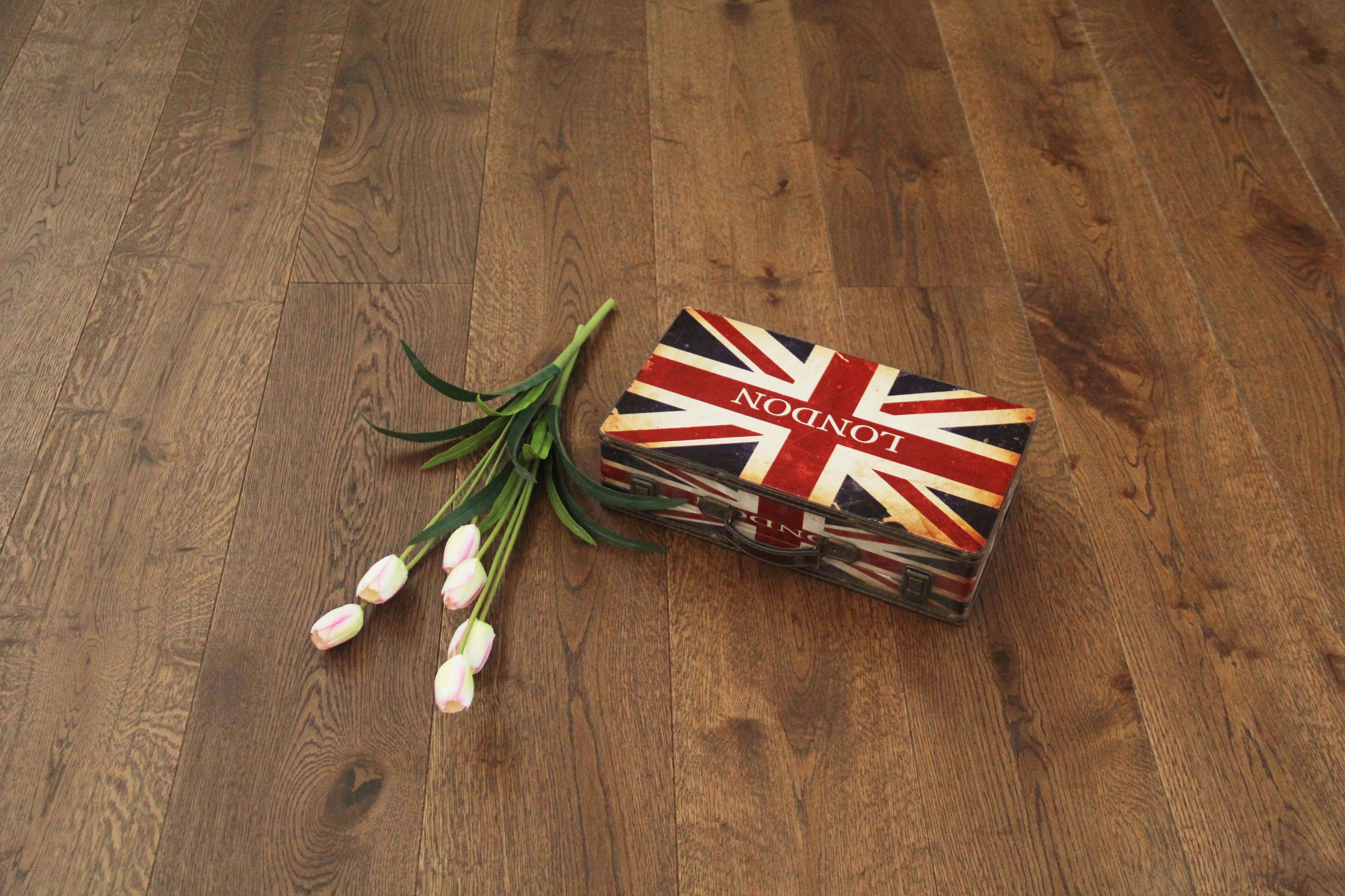 Tradition Select Engineered Oak Flooring, Rustic, Dark, Dark Coffee, UV Oiled, 190x15x1900mm Image