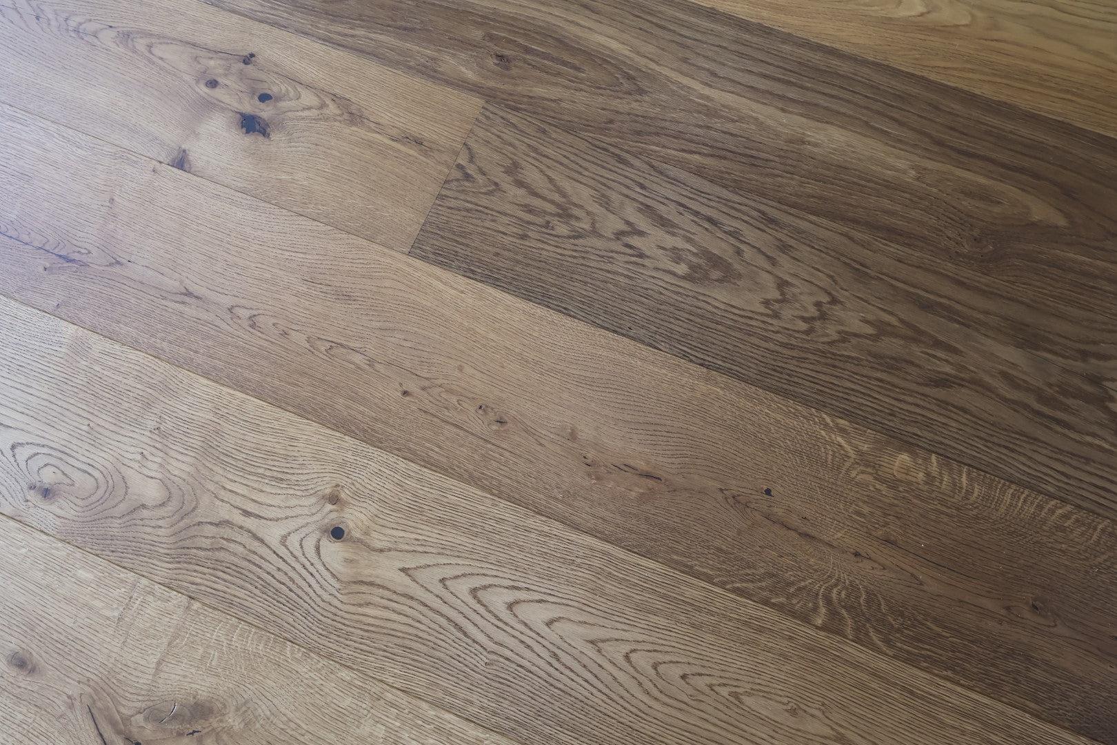 Tradition Engineered Oak Flooring, Smoked, Brushed Oiled, 220x14x2200mm Image