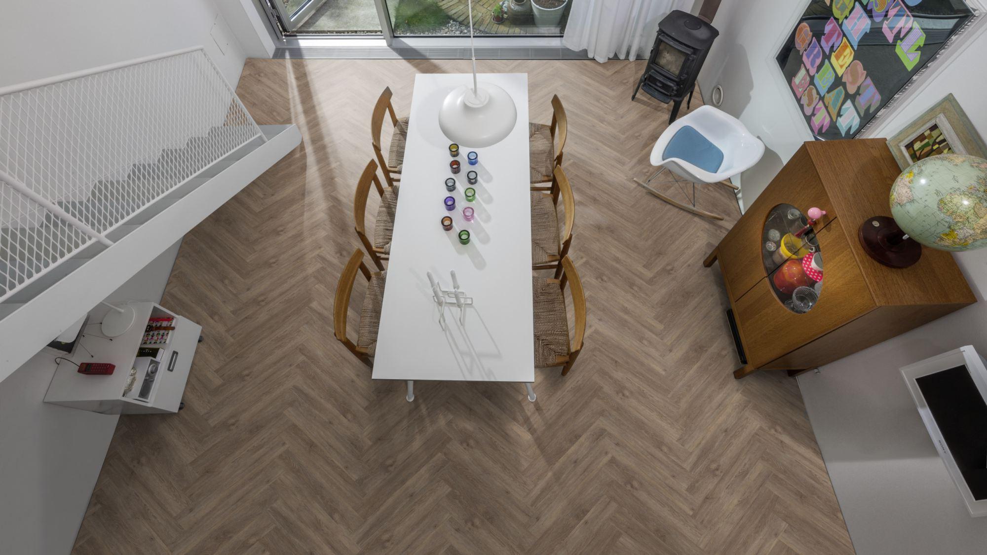 Kahrs Click Herringbone Sarek Herringbone LVT Flooring, 120x5x720mm Image