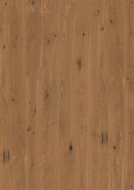 Boen Honey Oak Plank 138 Wood Flooring, Deep Brushed, Live Natural, 14x138x2200 mm Image