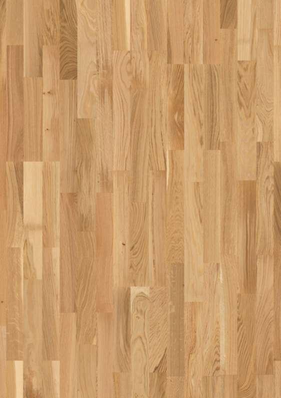 Boen Transparent Oak 3-Strip 14 mm Wood Flooring, Brushed, Live Natural, 14x215x2200 mm Image