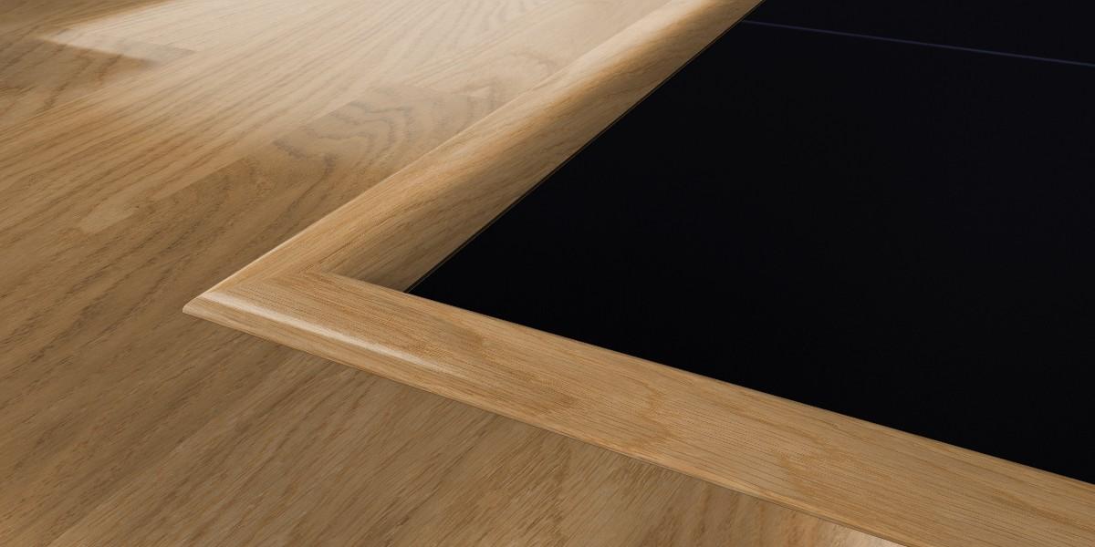 Kahrs Mouldings Cover Strip Oak Satin 42X12 Mm, Satin Lacquered Image