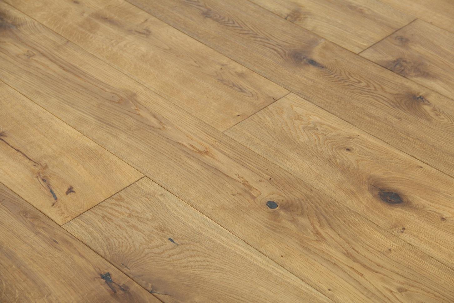 Tradition Select Engineered Oak Flooring, Smoked, Hand Scraped, Natural Oiled, 190x20x1900mm Image