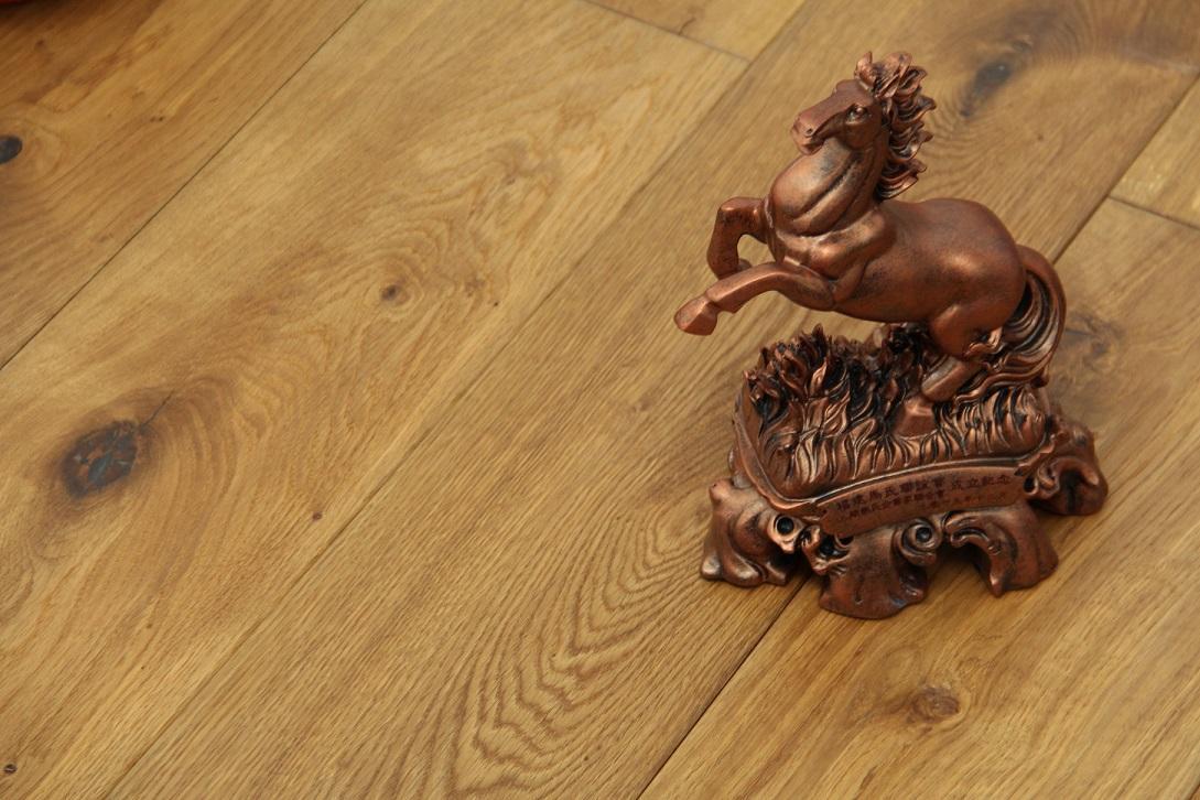 Tradition Select Engineered Oak Flooring, Smoked, Hand Scraped, Natural Oiled, 190x20x1900mm Image