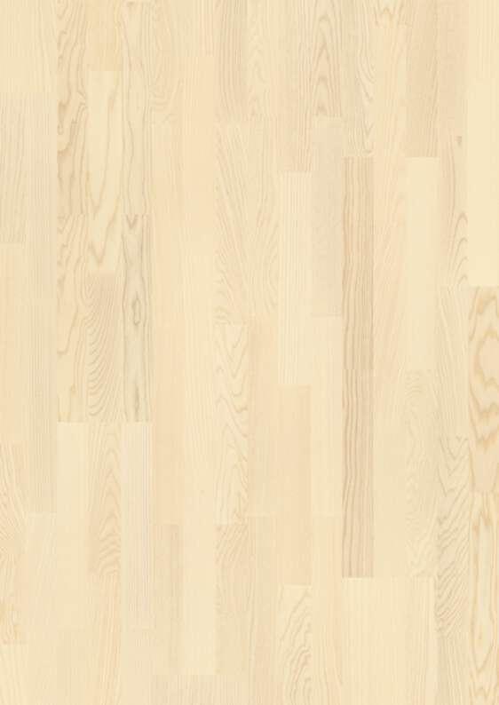 Boen White Ash 3-Strip 14 mm Wood Flooring, Brushed, Live Pure™, 14x215x2200 mm Image