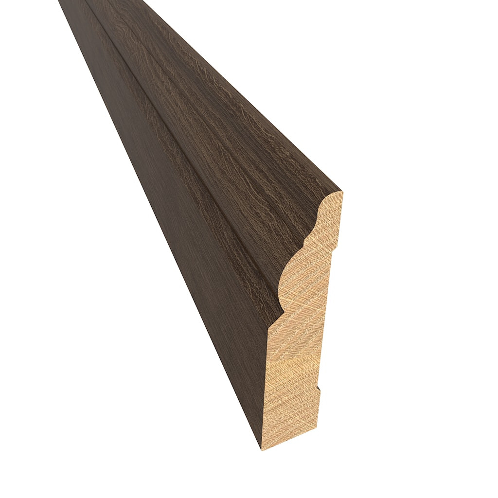 Kahrs Skirtings Solid Skirting Oak Nouveau Black, Matt Lacquered Image